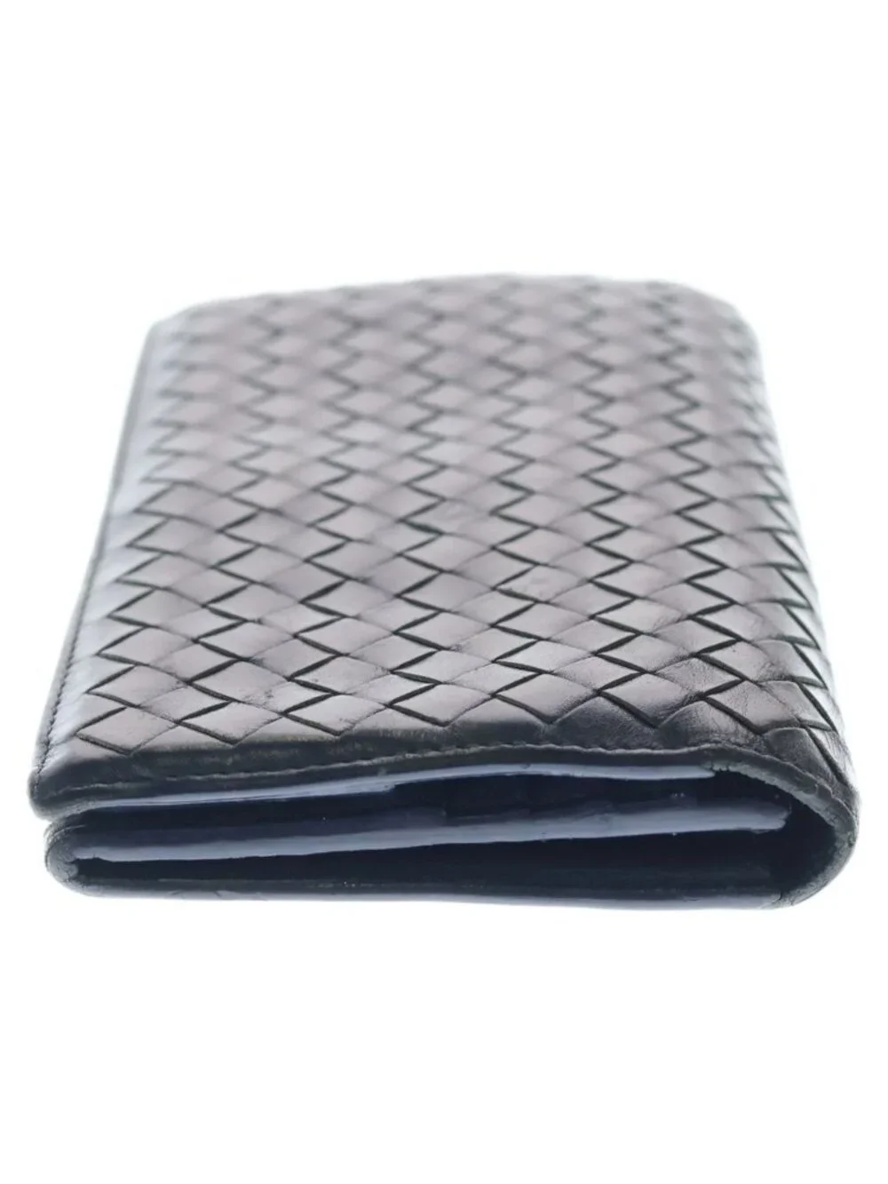 Bottega Veneta Intrecciato Light Tourmaline Bifold Wallet Navy